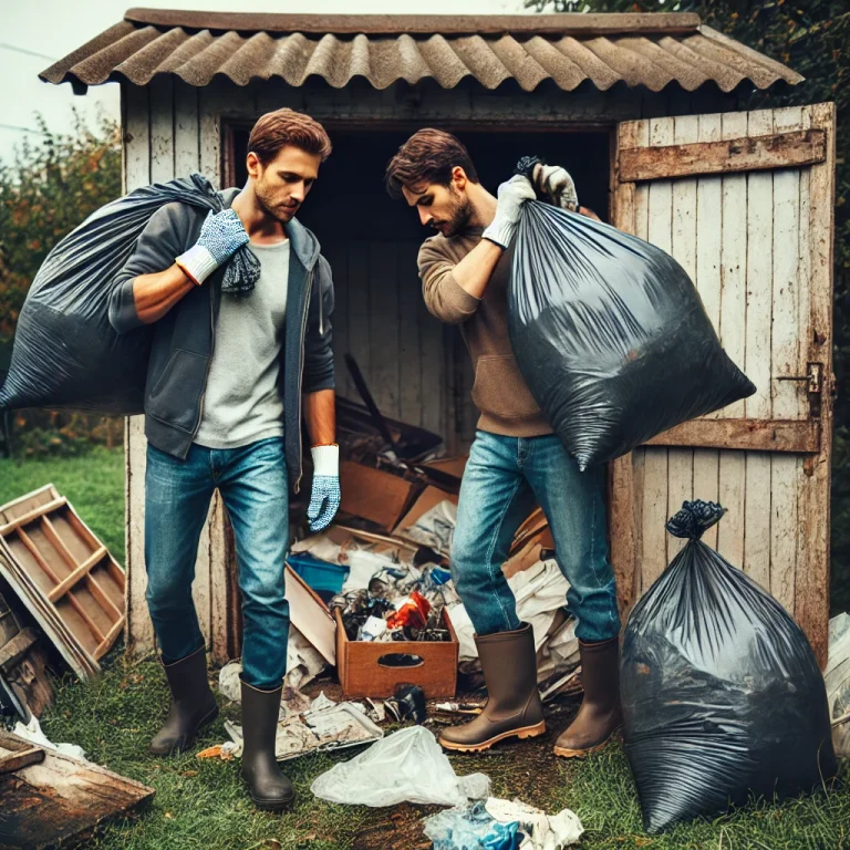 Two guys doing shed clearance in London