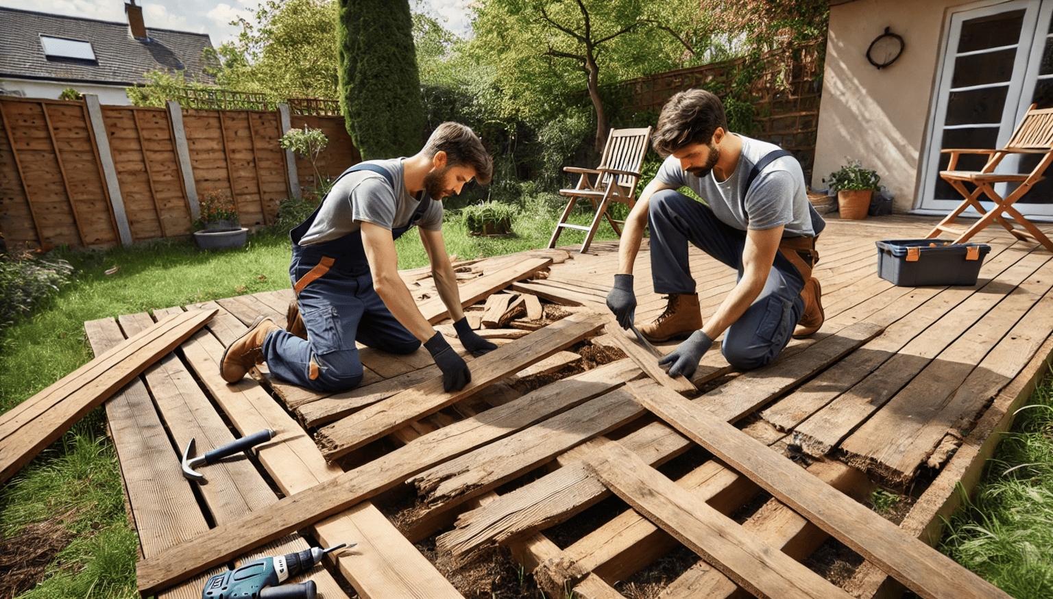 Decking removal in London- Man and Van House Clearance