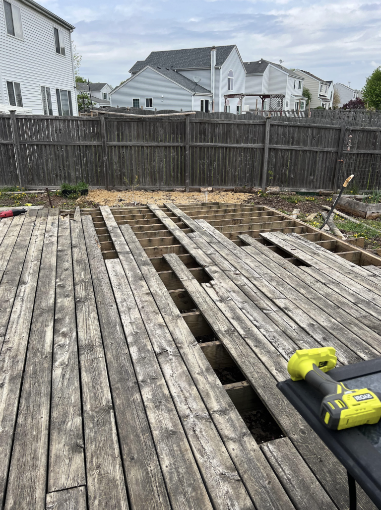 Old deck removal service